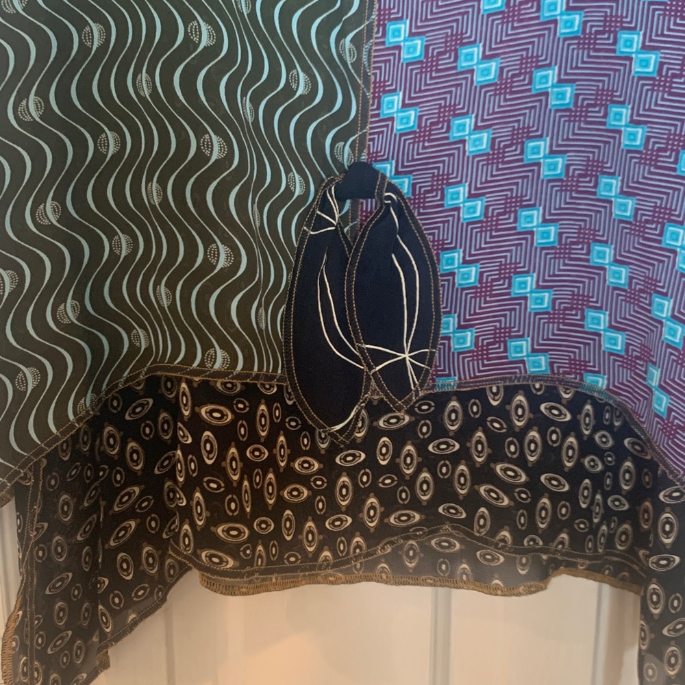 Multicolor Patterned Long Sleeve Blouse/Tunic - image 2